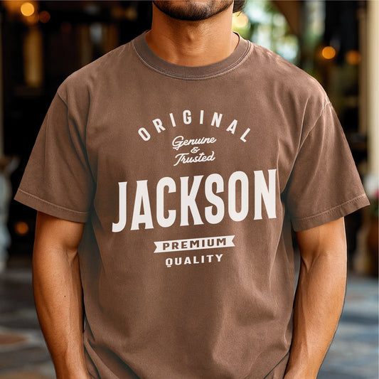 Original Jackson Limited Edition Customizable Unisex garment-dyed heavyweight t-shirt