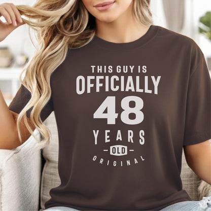 Custom Age - This Guy is Officially 48 Years Old unisex classic tee
