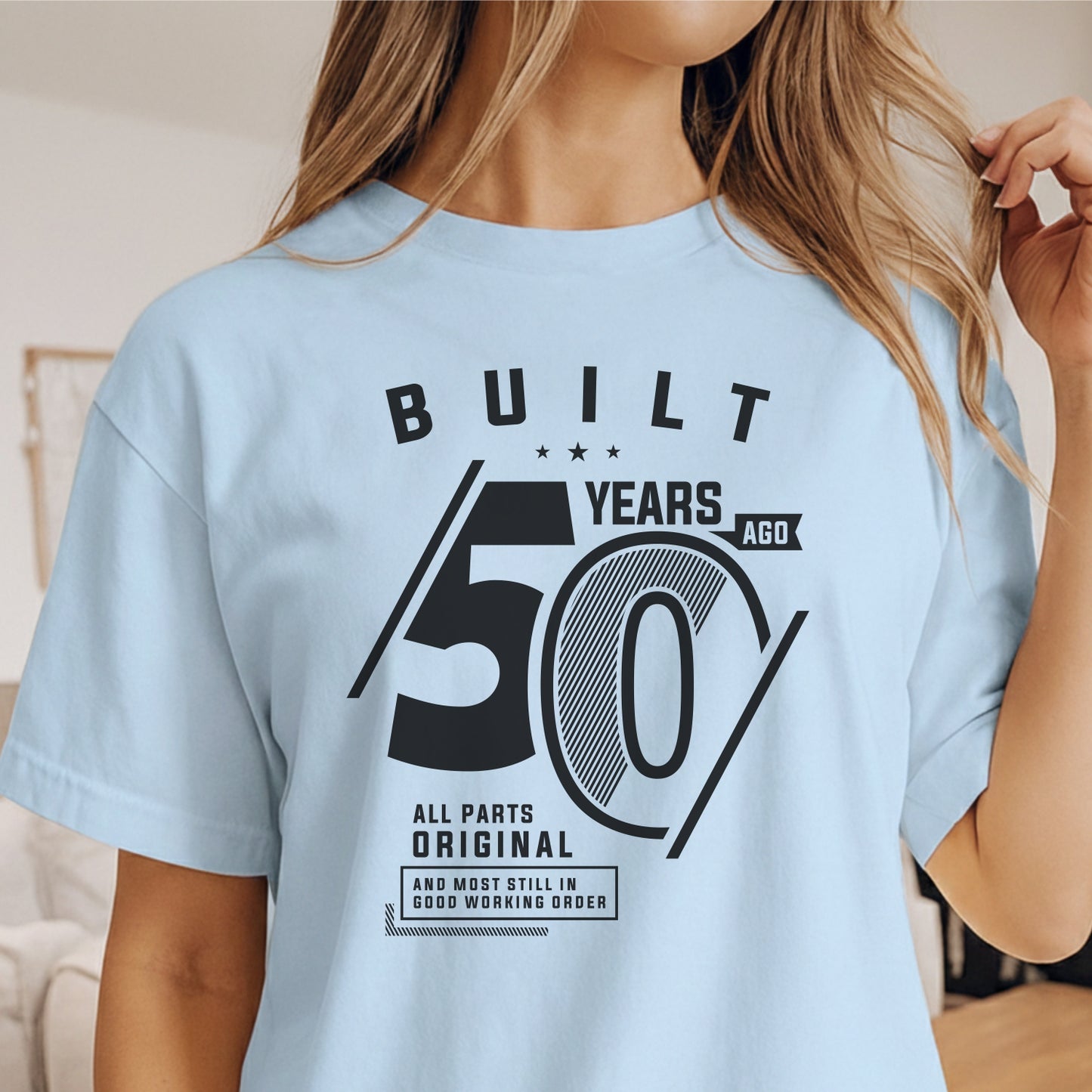 Custom Age - Built 50 Years Ago unisex classic tee