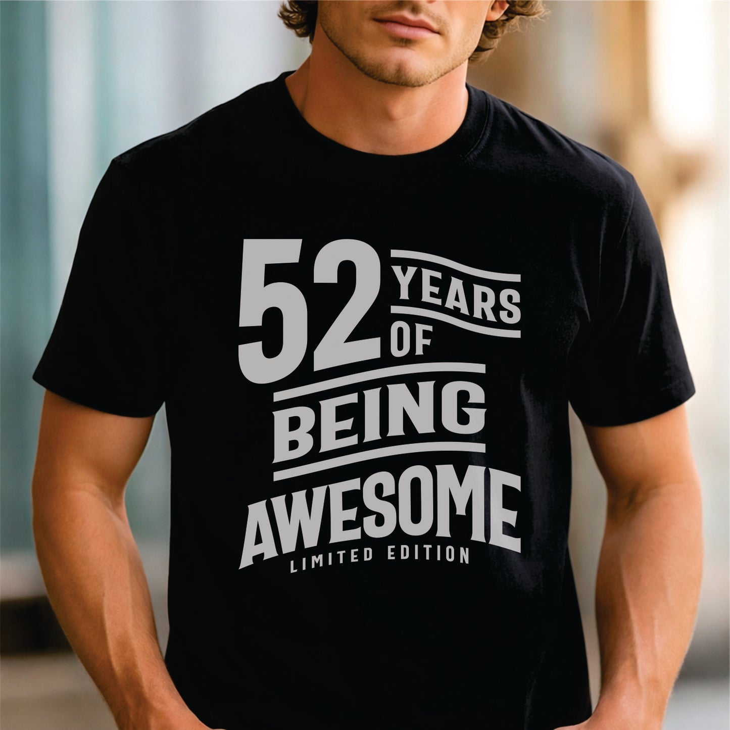 Custom Age - 52 Years Of Being Awesome unisex classic tee