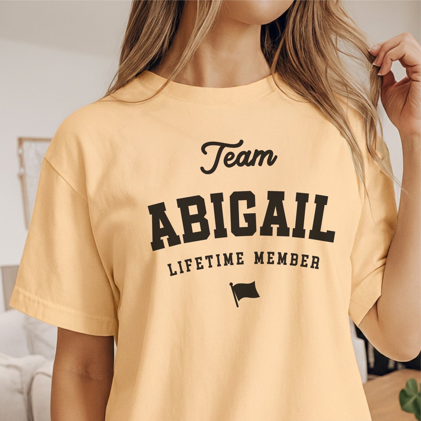 Custom Name - Team Abigail Lifetime Member unisex classic tee