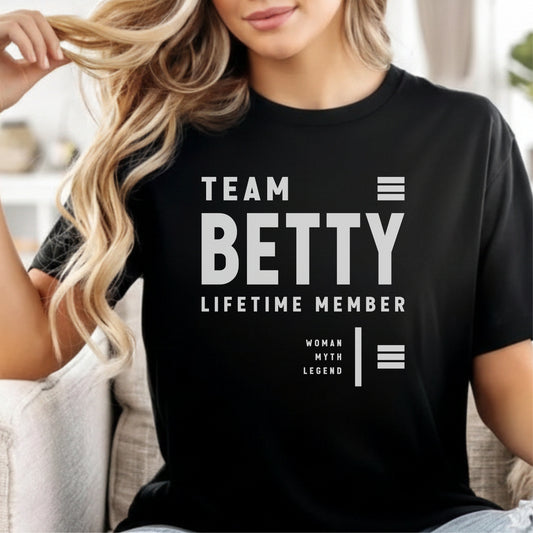 Custom Name - Team Betty Lifetime Member unisex classic tee