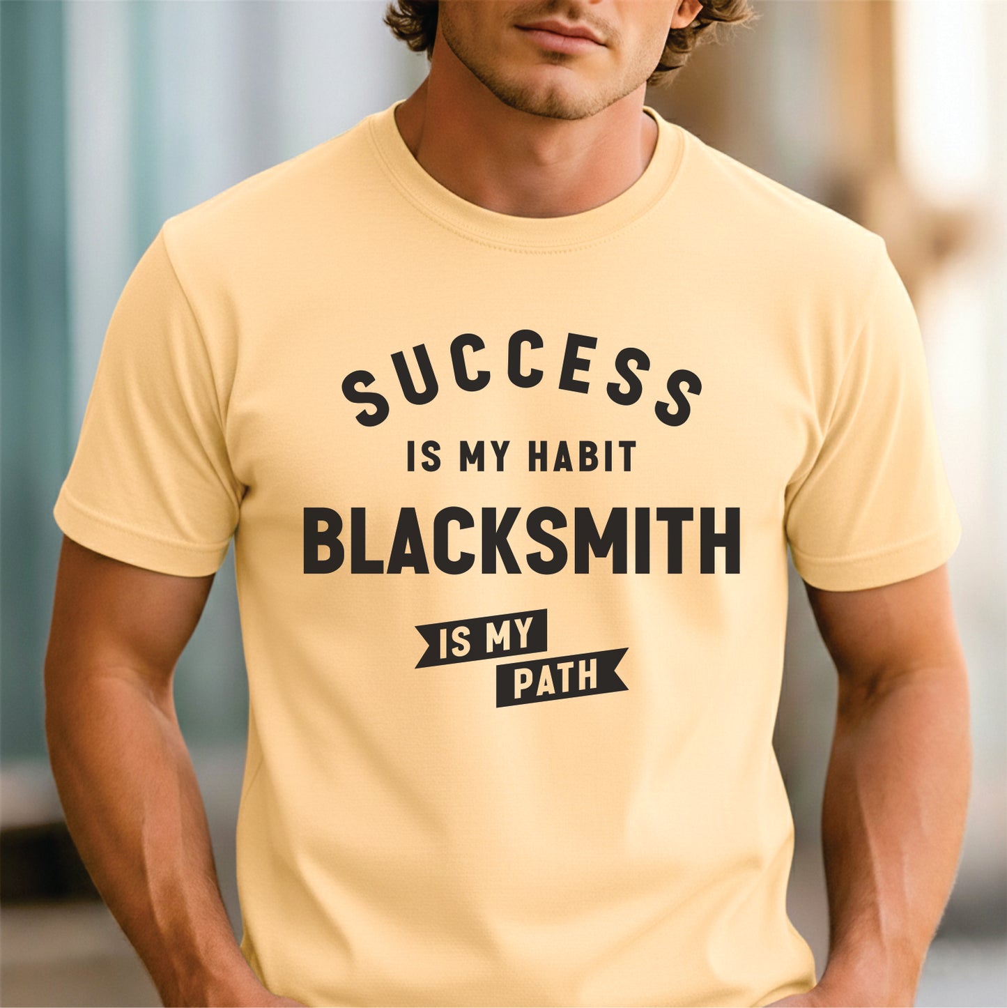 Custom Profession - Success Is My Habit Blacksmith Is My Path unisex classic tee