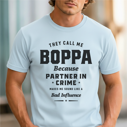 Custom Name - They Call Me Boppa unisex classic tee