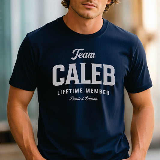 Custom Name - Team Caleb Lifetime Member unisex classic tee