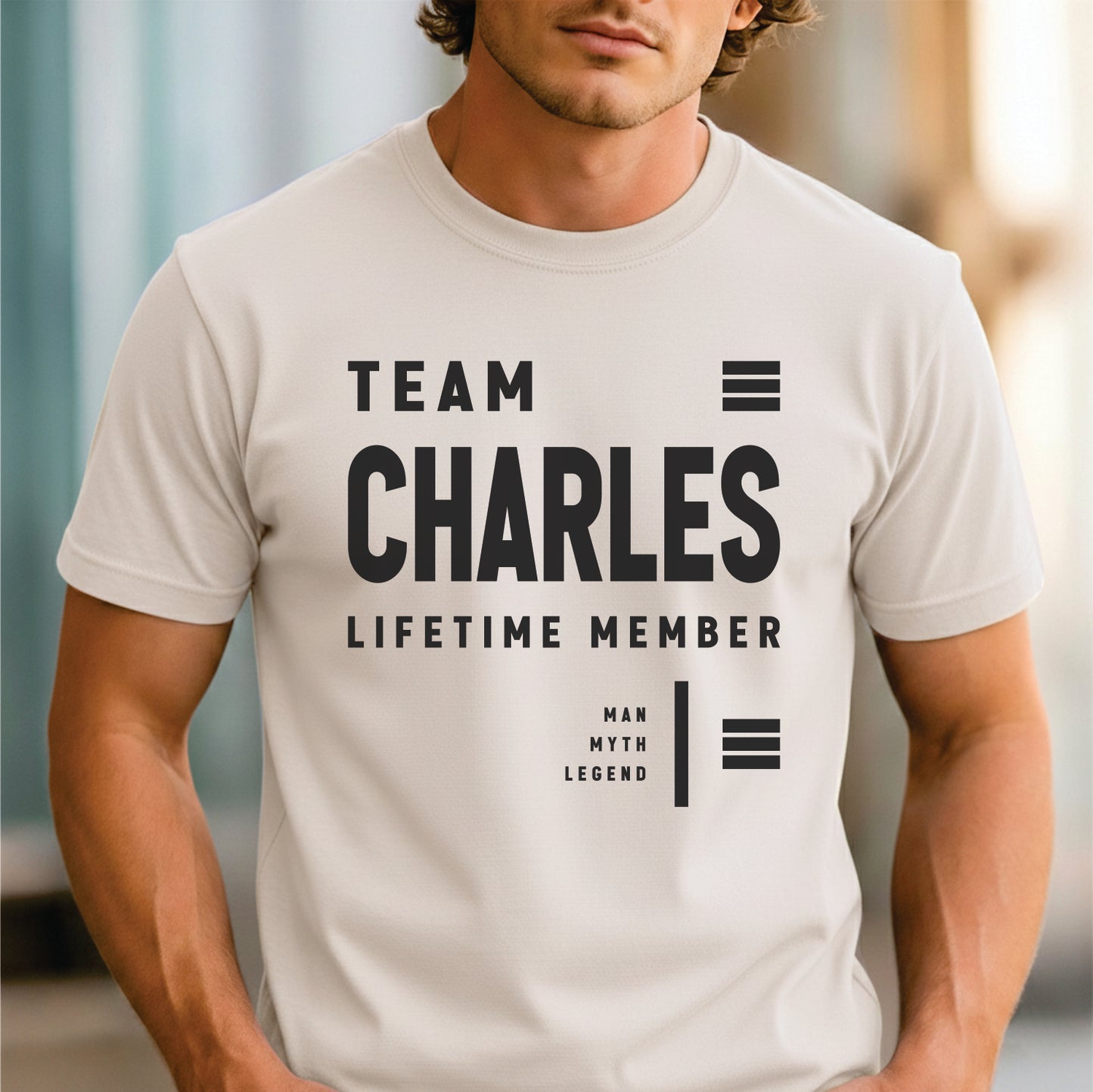 Custom Name - Team Charles Lifetime Member unisex classic tee