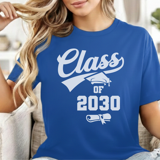Custom Year - Class Of 2030 Graduation unisex classic tee