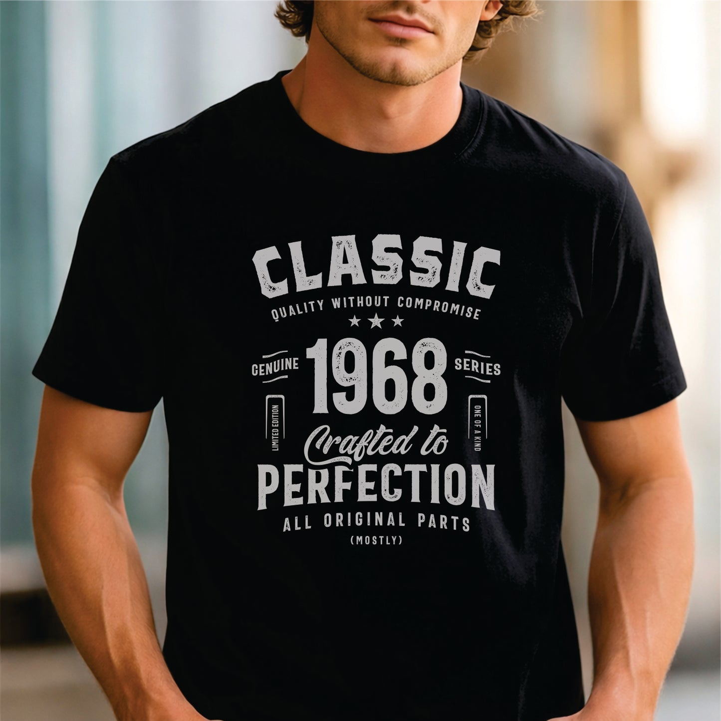 Custom Year - Classic 1968 Crafted to Perfection unisex classic tee