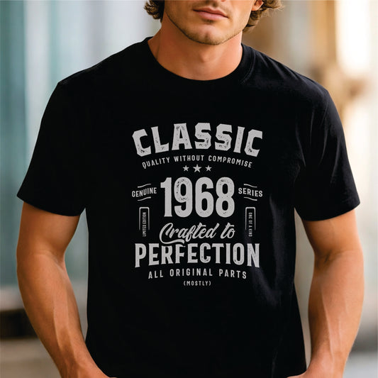 Custom Year - Classic 1968 Crafted to Perfection unisex classic tee