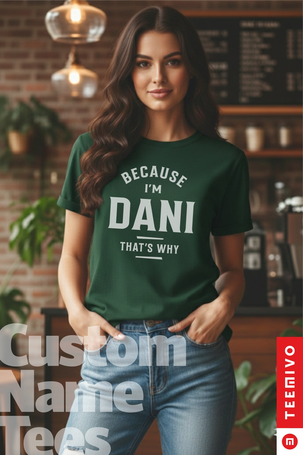 Custom Name - Because I'm Sharon That's Why unisex classic tee