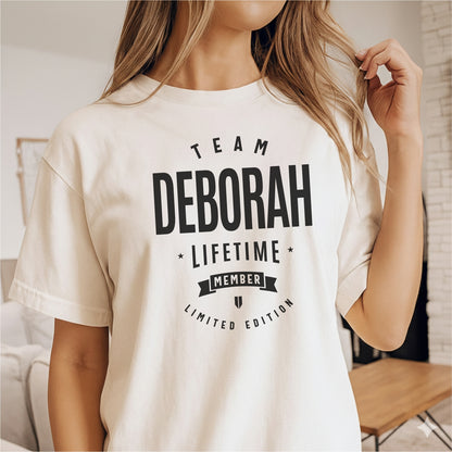 Custom Name - Team Deborah Lifetime Member unisex classic tee