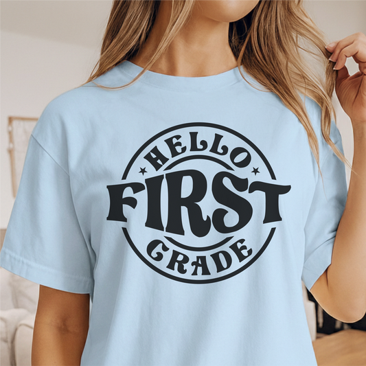 Custom Grade - Hello First Grade unisex classic tee