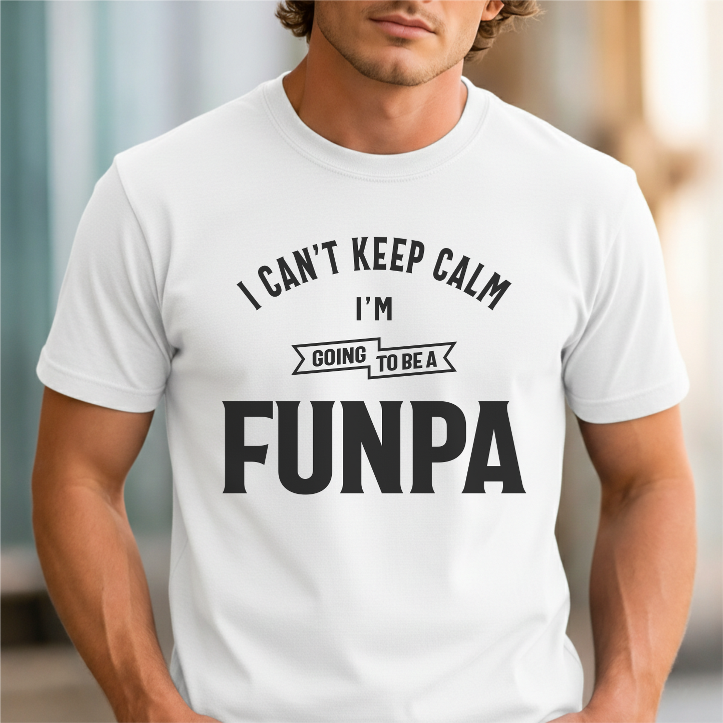 Custom Name - I Can't Keep Calm I'm Going To Be a Funpa unisex classic tee
