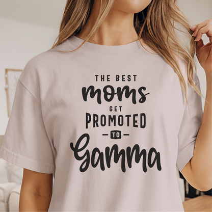 Custom Name - The Best Moms Get Promoted to Gamma unisex classic tee