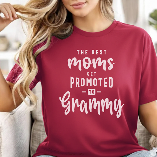Custom Name - The Best Moms Get Promoted to Grammy unisex classic tee