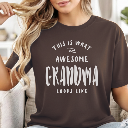 Custom Name - This is What an Awesome Grandma Looks Like unisex classic tee