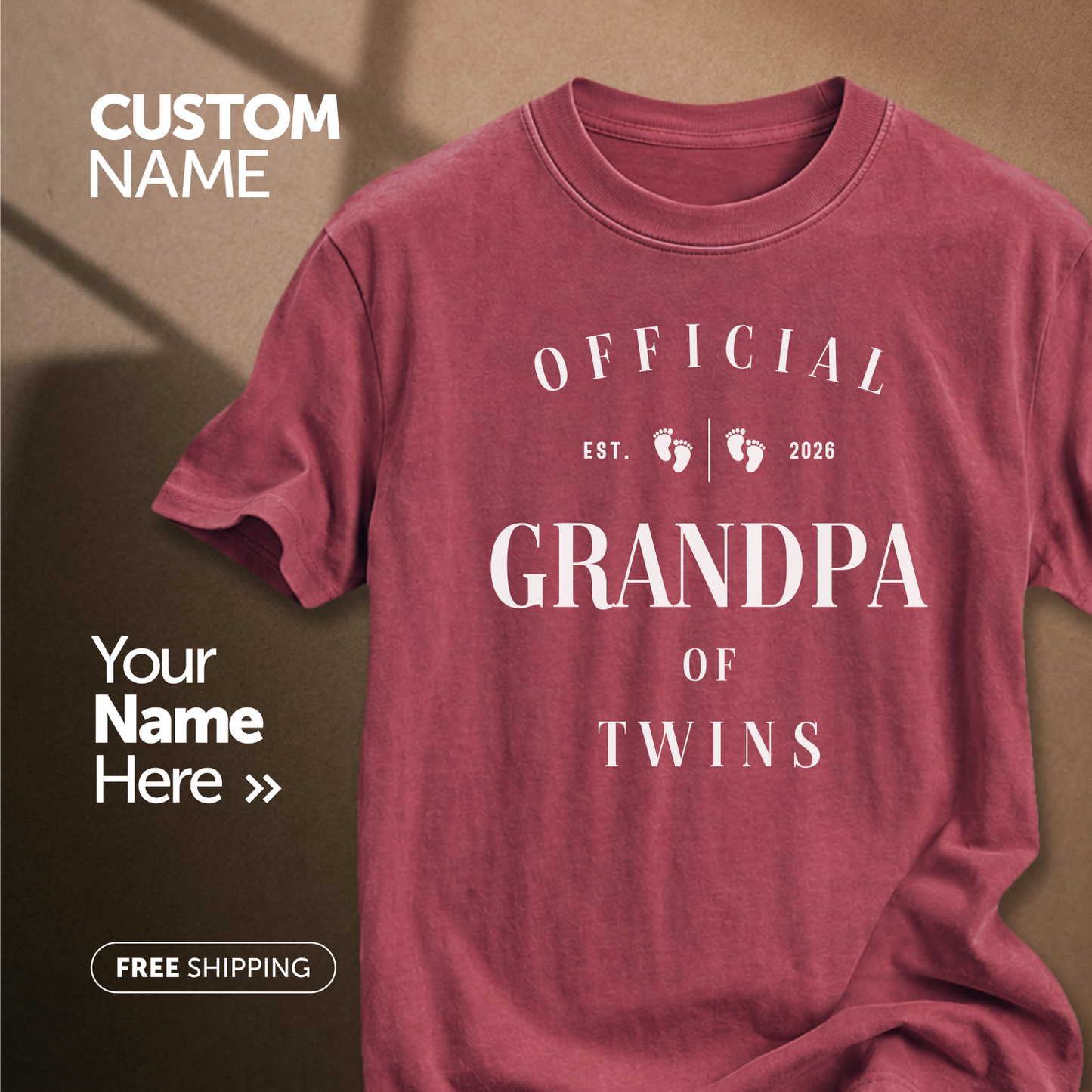 Custom Grandpa T-Shirt