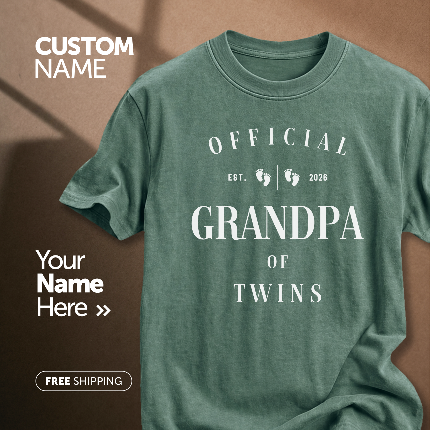 Custom Grandpa T-Shirt