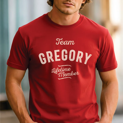 Custom Name - Team Gregory Lifetime Member unisex classic tee