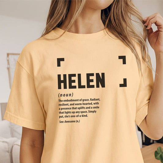 Custom Name - Helen Definition unisex classic tee