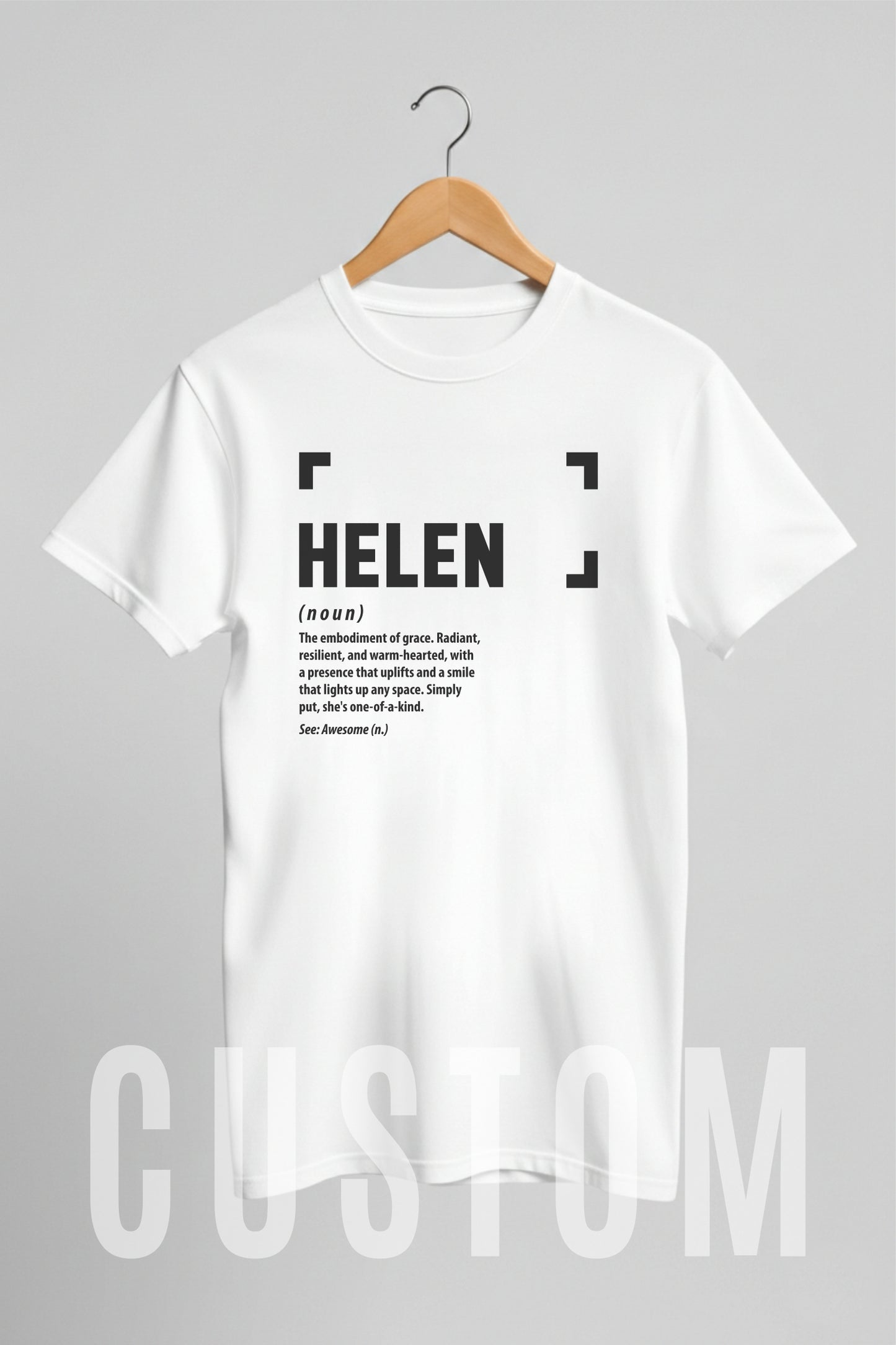 Custom Name - Helen Definition unisex classic tee