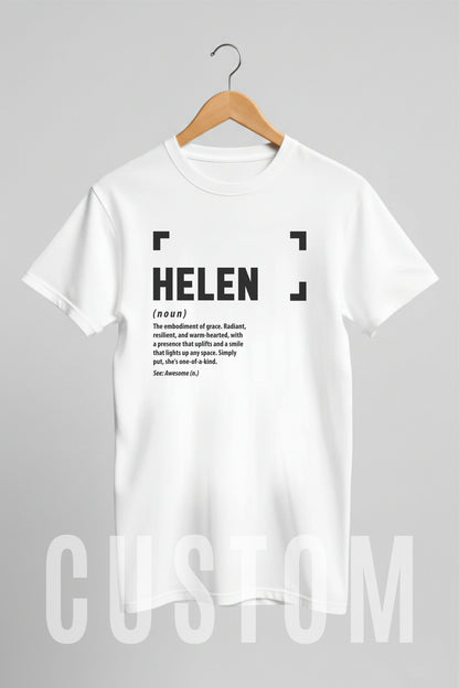 Custom Name - Helen Definition unisex classic tee