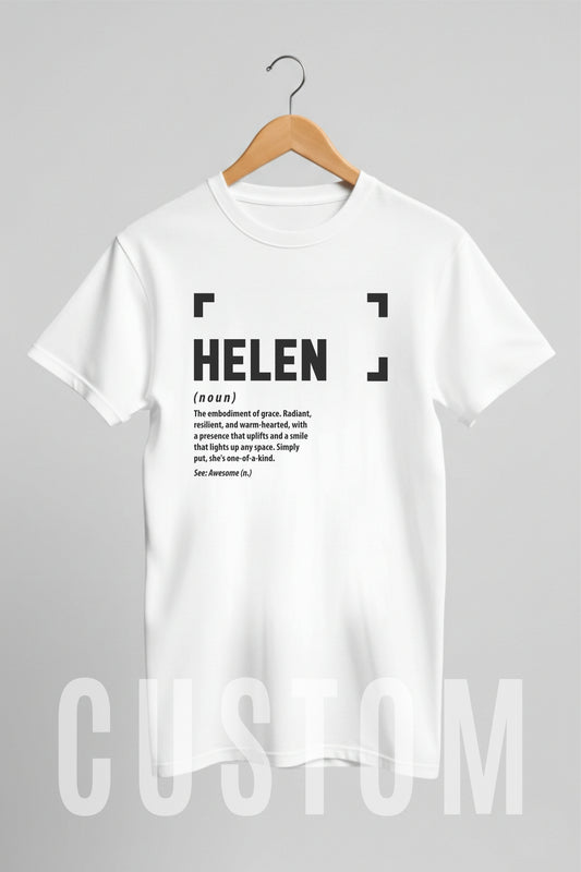 Custom Name - Helen Definition unisex classic tee