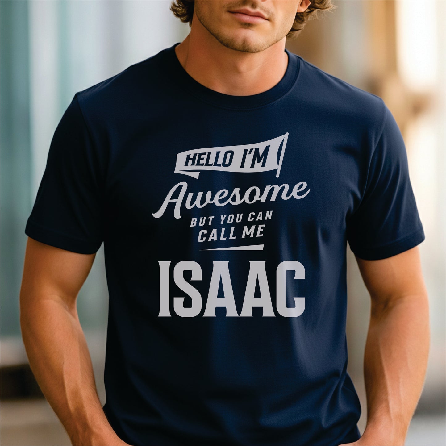 Custom Name - Hello I’m Awesome Call Me Isaac unisex classic tee