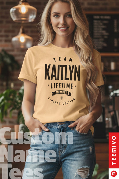 Custom Name - Team Deborah Lifetime Member unisex classic tee