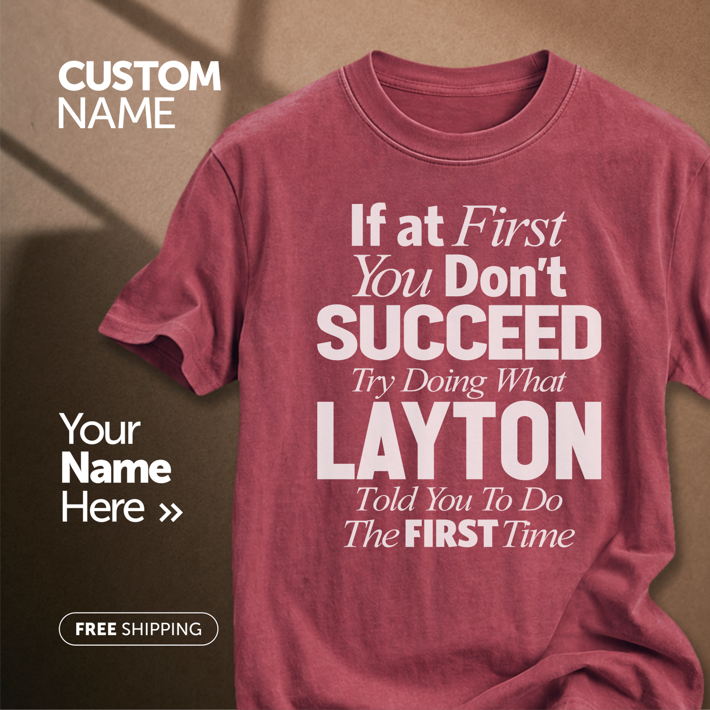 Customize This Design With Your Name!