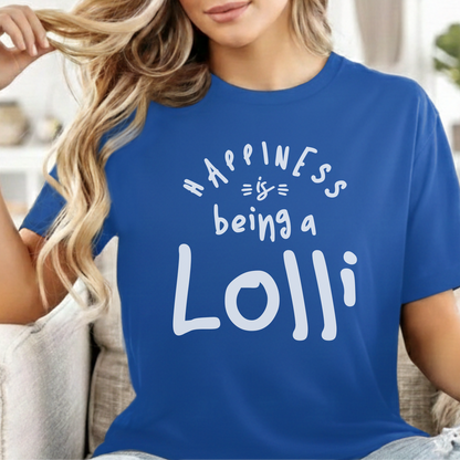 Custom Name - Happiness is Being a Lolli unisex classic tee