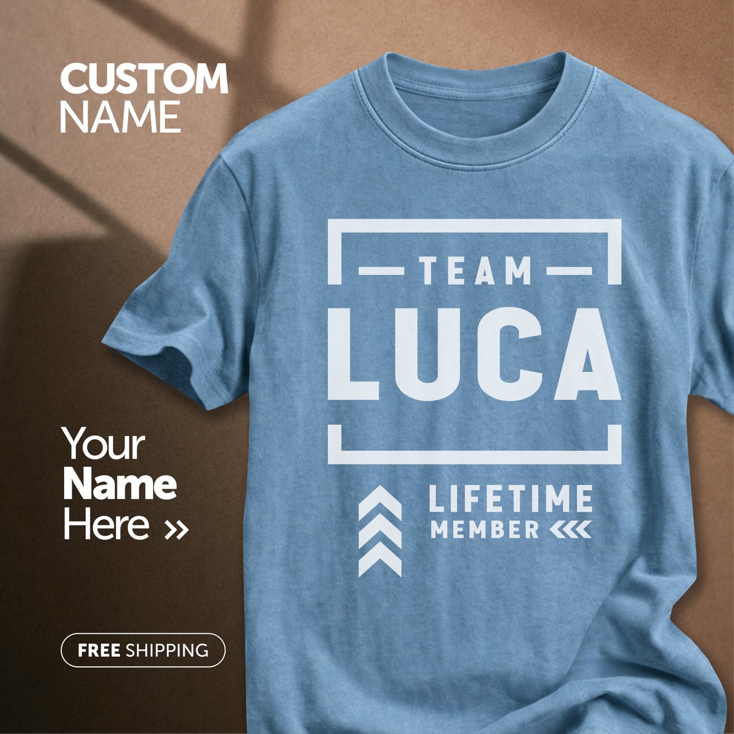 Team Luca Lifetime Member | Custom Name T-Shirt