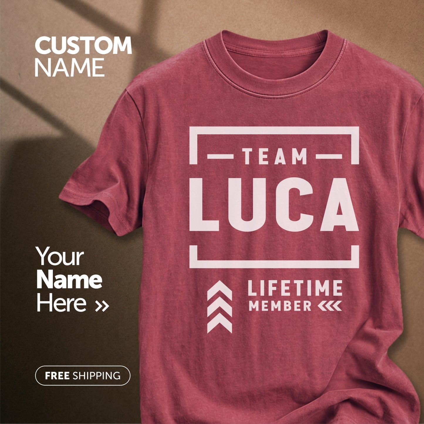 Team Luca Lifetime Member | Custom Name T-Shirt