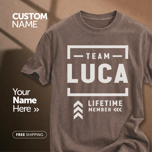 Team Luca Lifetime Member | Custom Name T-Shirt
