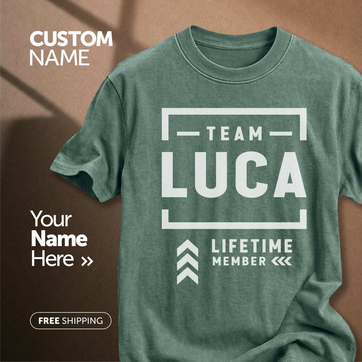 Team Luca Lifetime Member | Custom Name T-Shirt