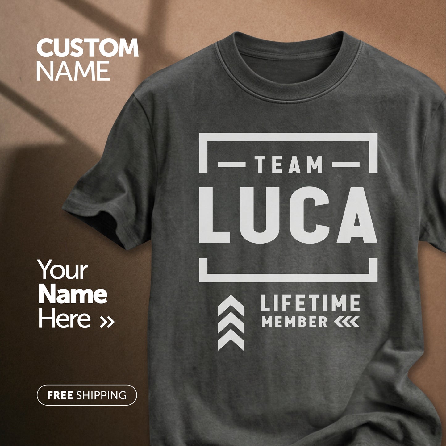 Team Luca Lifetime Member | Custom Name T-Shirt