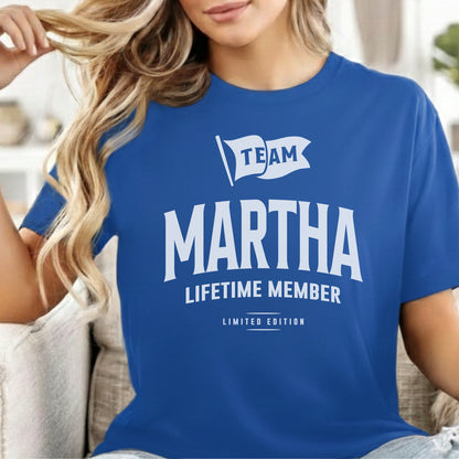 Custom Name - Team Martha Lifetime Member unisex classic tee