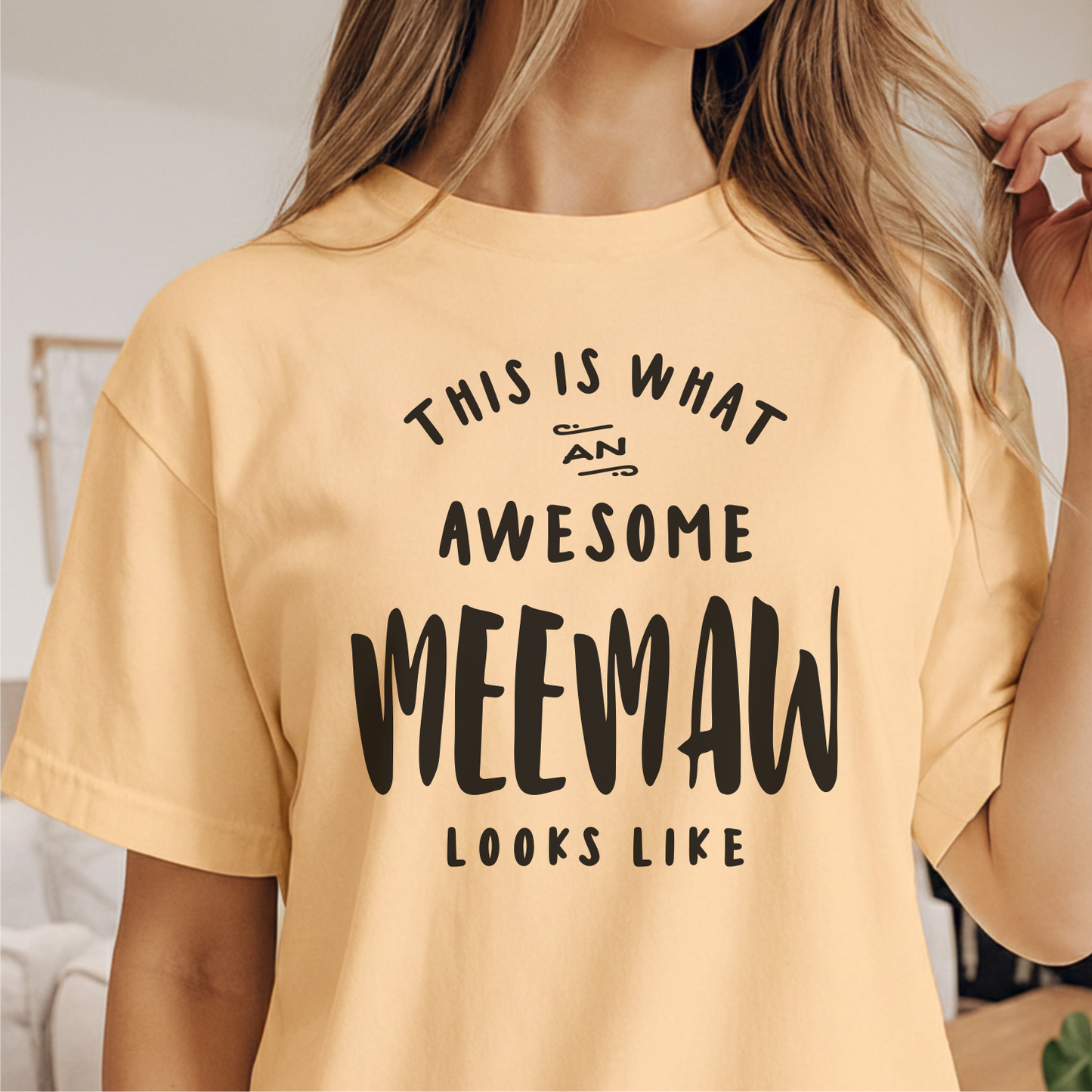 Custom Name - This is What an Awesome Meemaw Looks Like unisex classic tee