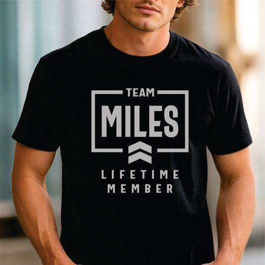 Custom Name - Team Miles Lifetime Member unisex classic tee
