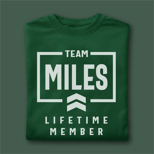 Custom Name - Team Miles Lifetime Member unisex classic tee