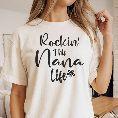 Custom Name - Rockin' This Nana Life unisex classic tee