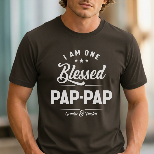 Custom Name - I Am One Blessed Pap-Pap unisex classic tee