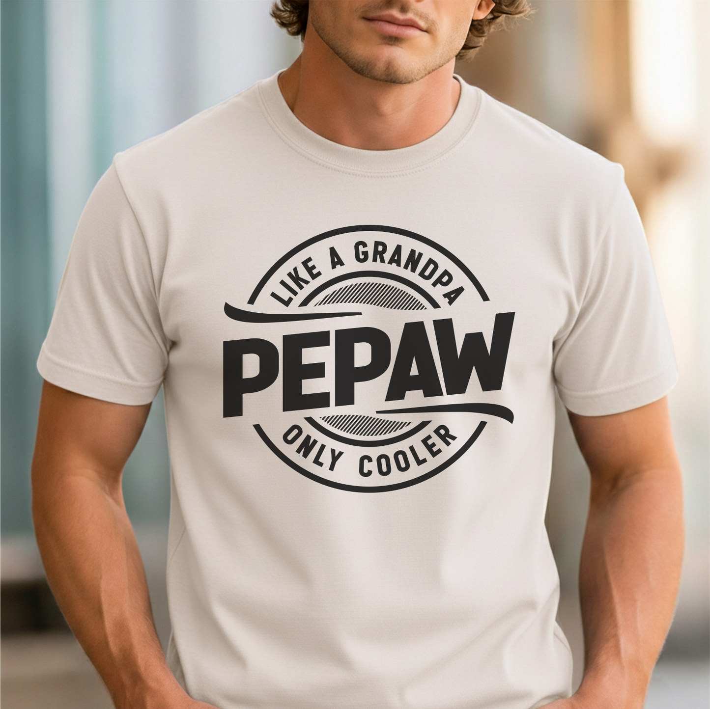 Custom Name - Like a Grandpa, Pepaw Only Cooler unisex classic tee