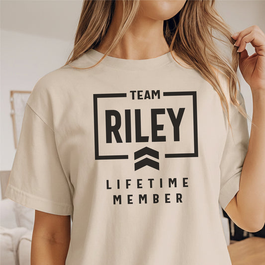 Custom Name - Team Riley Lifetime Member unisex classic tee