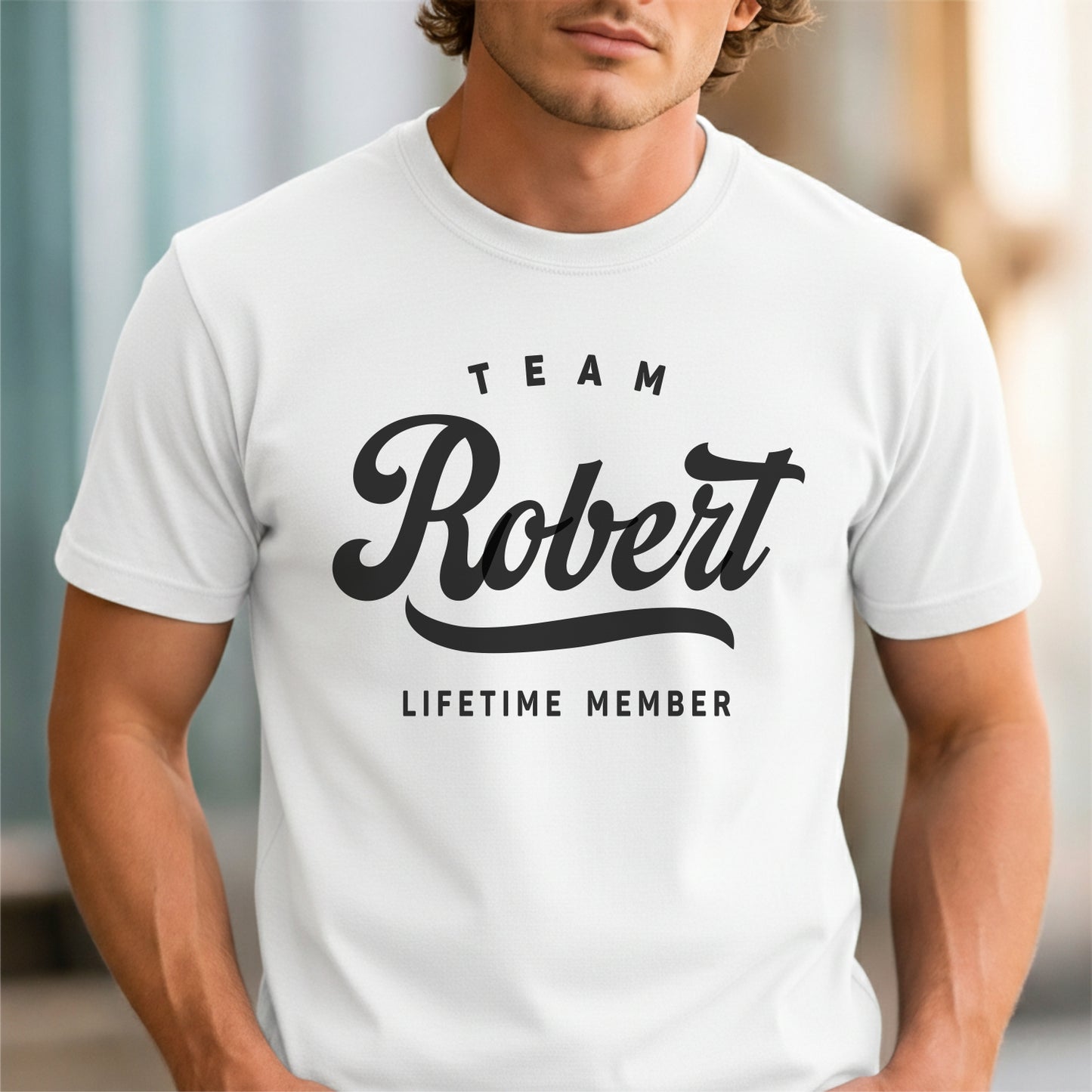 Funny Custom Name - Team Robert Lifetime Member unisex classic tee