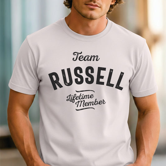 Custom Name - Team Russell Lifetime Member unisex classic tee