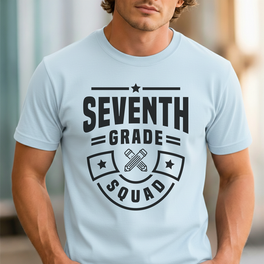 Custom Grade - Seventh Grade Squad unisex classic tee