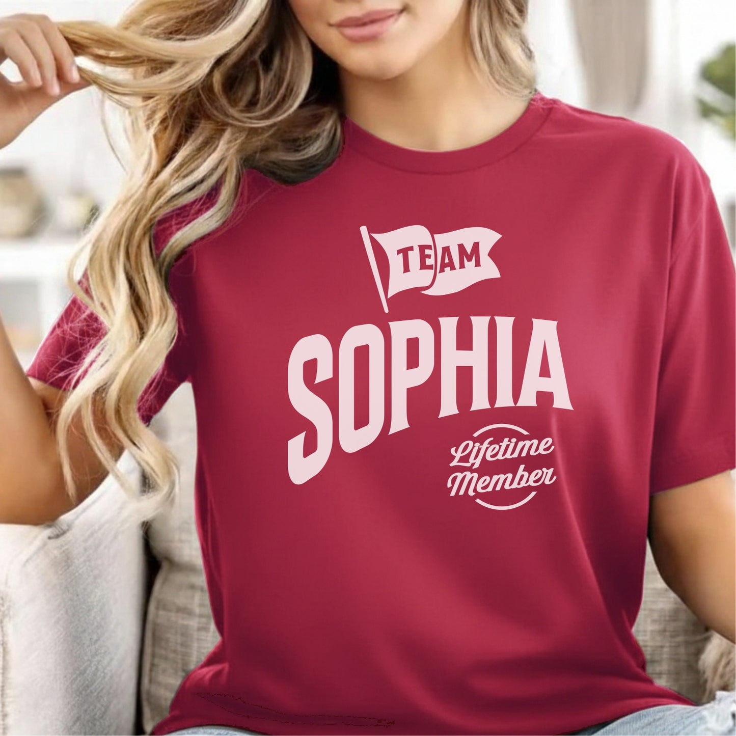 Custom Name - Team Sophia Lifetime Member unisex classic tee