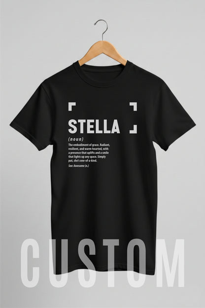 Custom Name - Stella Definition unisex classic tee