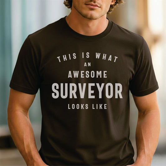 Custom Profession - This Is What an Awesome Surveyor Looks Like unisex classic tee